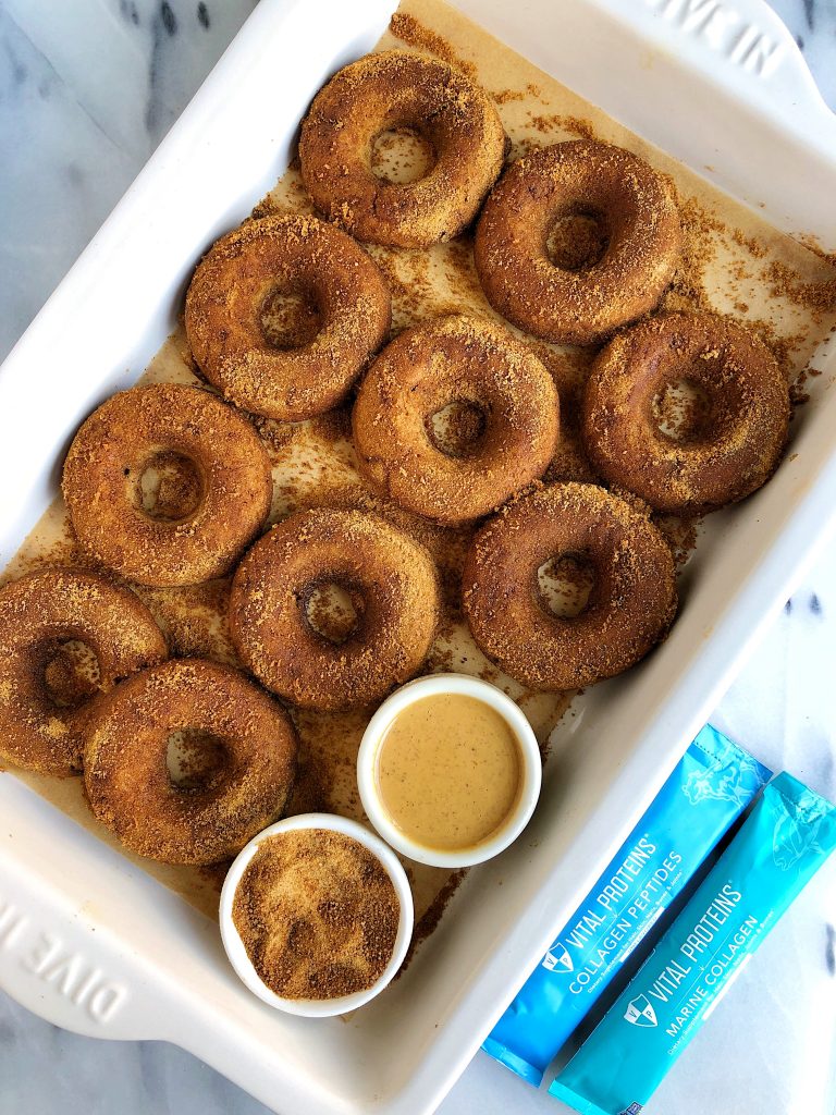 Gluten-free Baked Cinnamon Sugar Donuts (egg-free + nut-free)