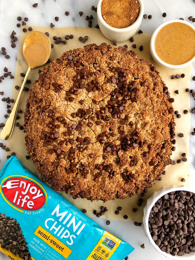 Life Changing Healthy Chocolate Chip Crumb Cake made with grain-free, dairy-free and gluten-free ingredients for an epic healthier crumb cake recipe!