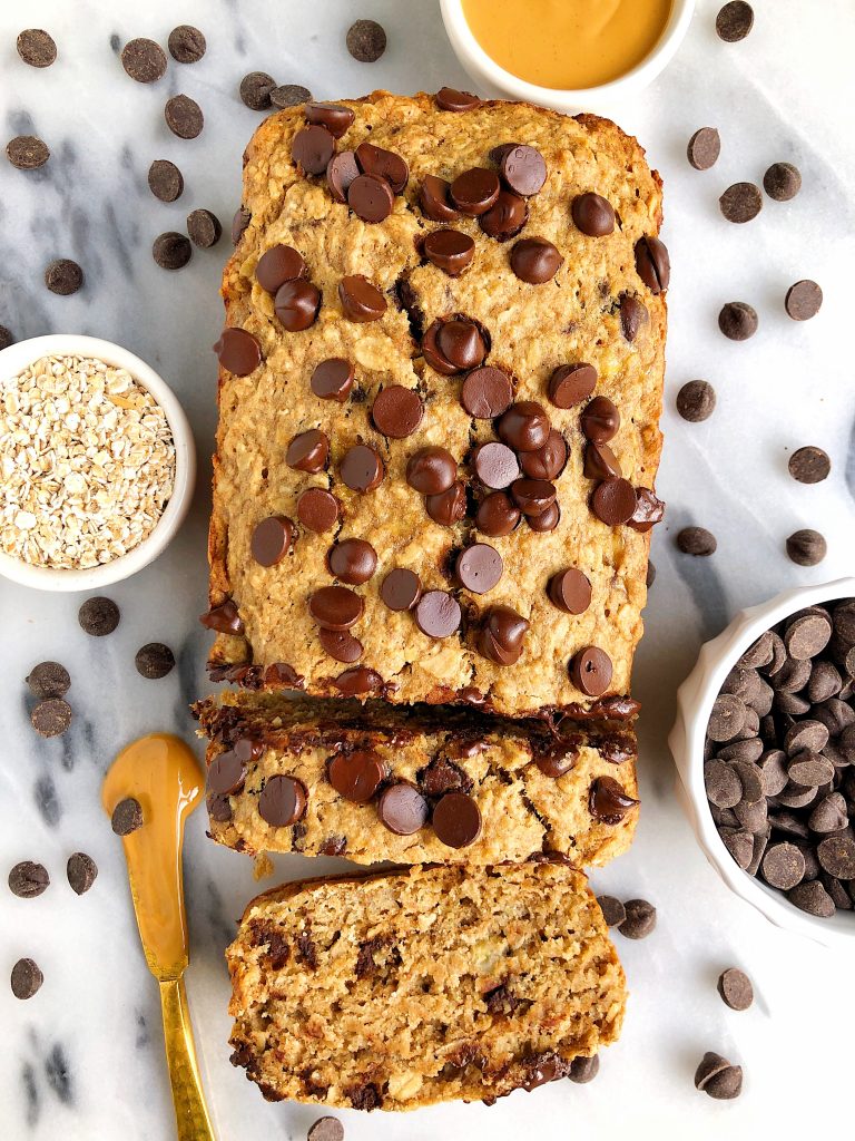 Gluten-free Lactation Chocolate Chip Banana Bread made with wholesome and healthy ingredients for all mama's milk supply!