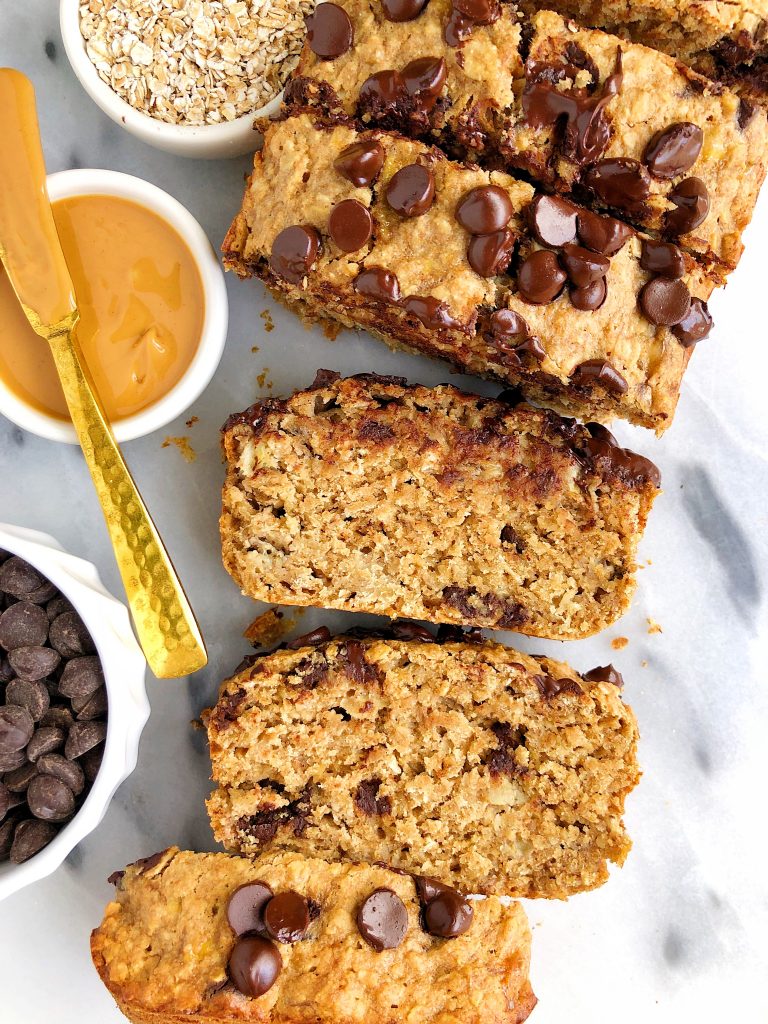 Gluten-free Lactation Chocolate Chip Banana Bread made with wholesome and healthy ingredients for all mama's milk supply!