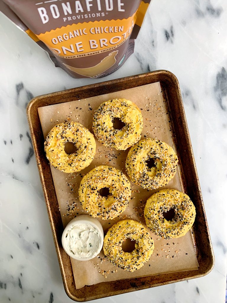 The Easiest Homemade Paleo Everything Bagels made with 8 ingredients for an easy healthy grain-free bagel recipe!