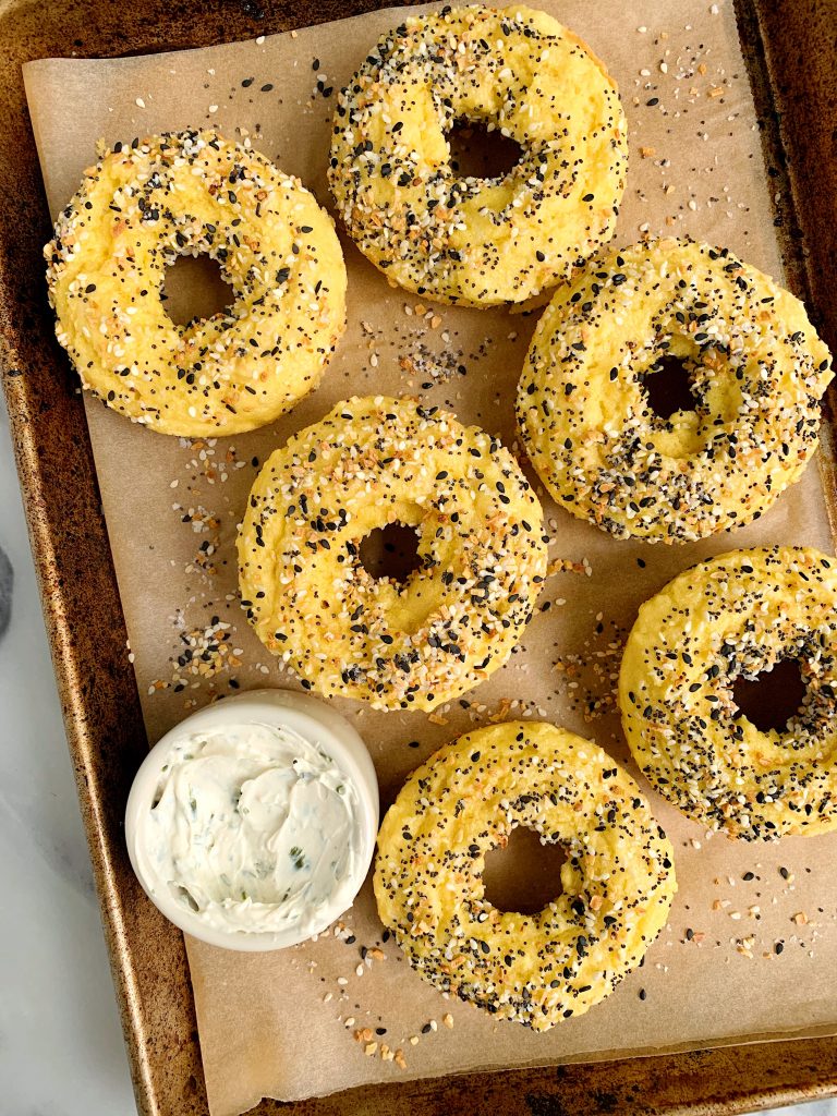 The Easiest Homemade Paleo Everything Bagels made with 8 ingredients for an easy healthy grain-free bagel recipe!