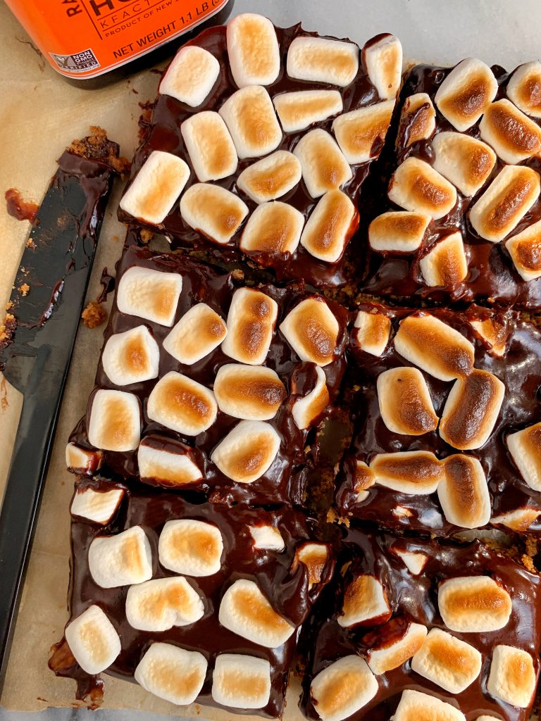 Dark Chocolate S'mores Bars (gluten-free, nut-free) - rachLmansfield