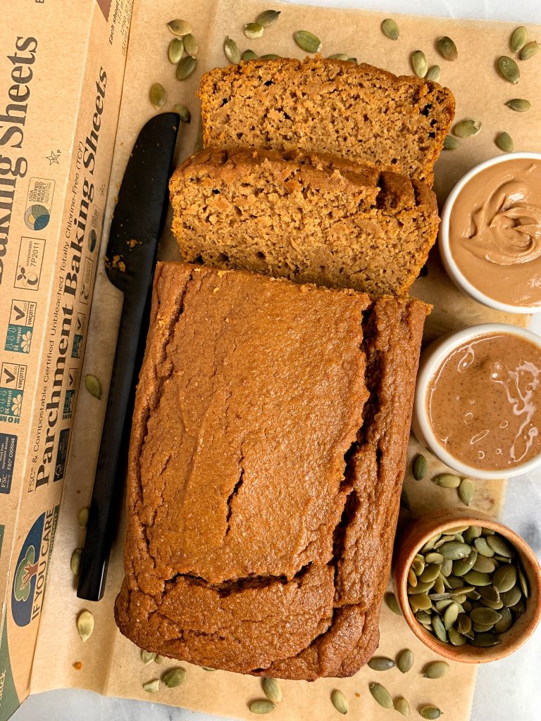 The Best Gluten-free Pumpkin Bread made with healthy and simple ingredients for the easiest dairy-free, refined sugar-free pumpkin bread ever!