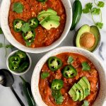 Sharing the easiest Paleo Pumpkin Chili Recipe ready in less than 30 minutes for a quick Whole30 meal!