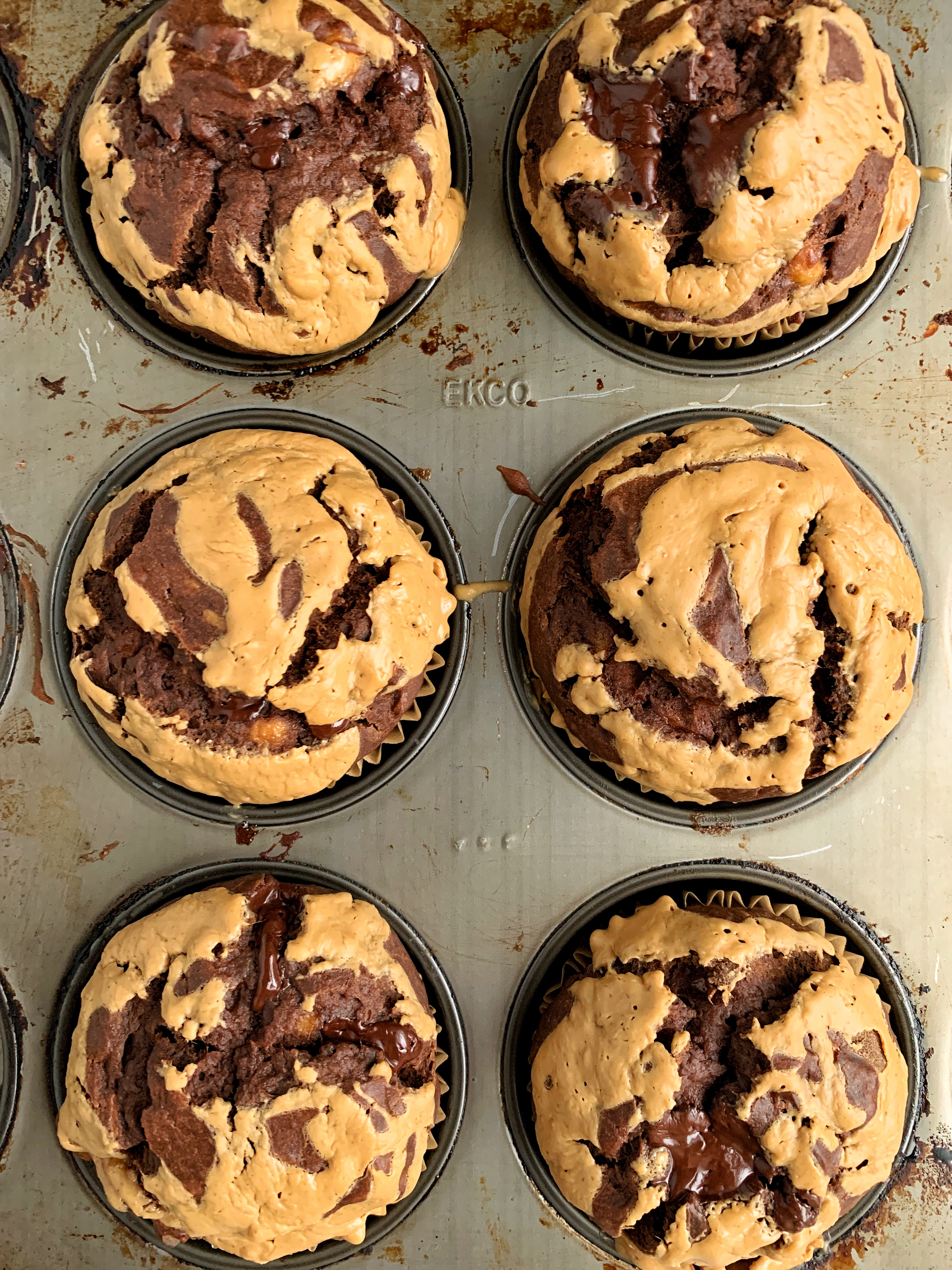 Healthy Chocolate Peanut Butter Banana Muffins Rachlmansfield