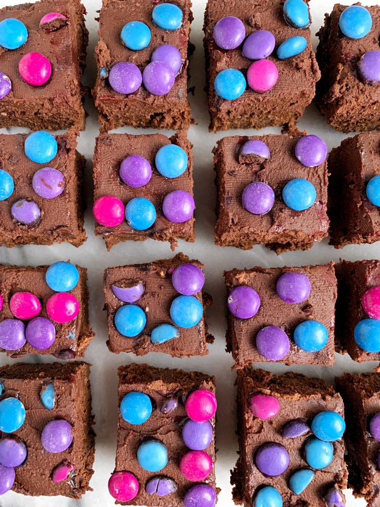 Healthier Copycat Cosmic Brownies made with all vegan, gluten-free and grain-free ingredients!