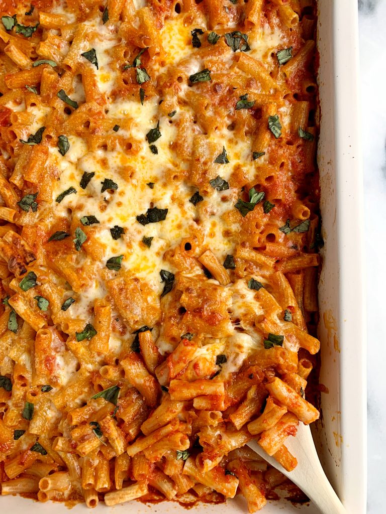 Healthy baked penne