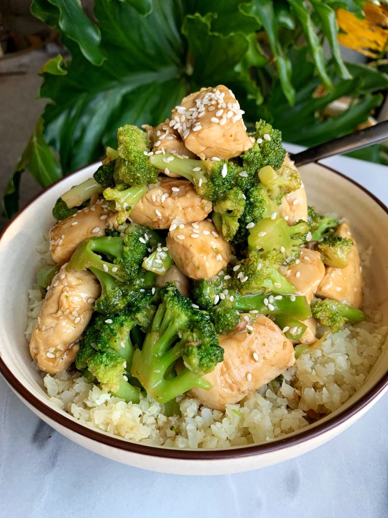 healthy chicken with broccoli