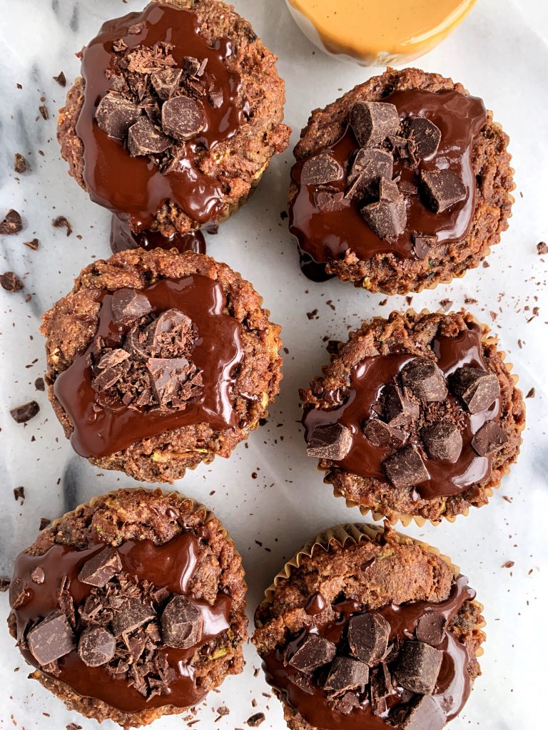 paleo vegan chocolate zucchini muffins