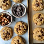 The BEST Classic Chocolate Chip Walnut Cookies made with all gluten-free ingredients, no refined sugars and made with only a few key ingredients.