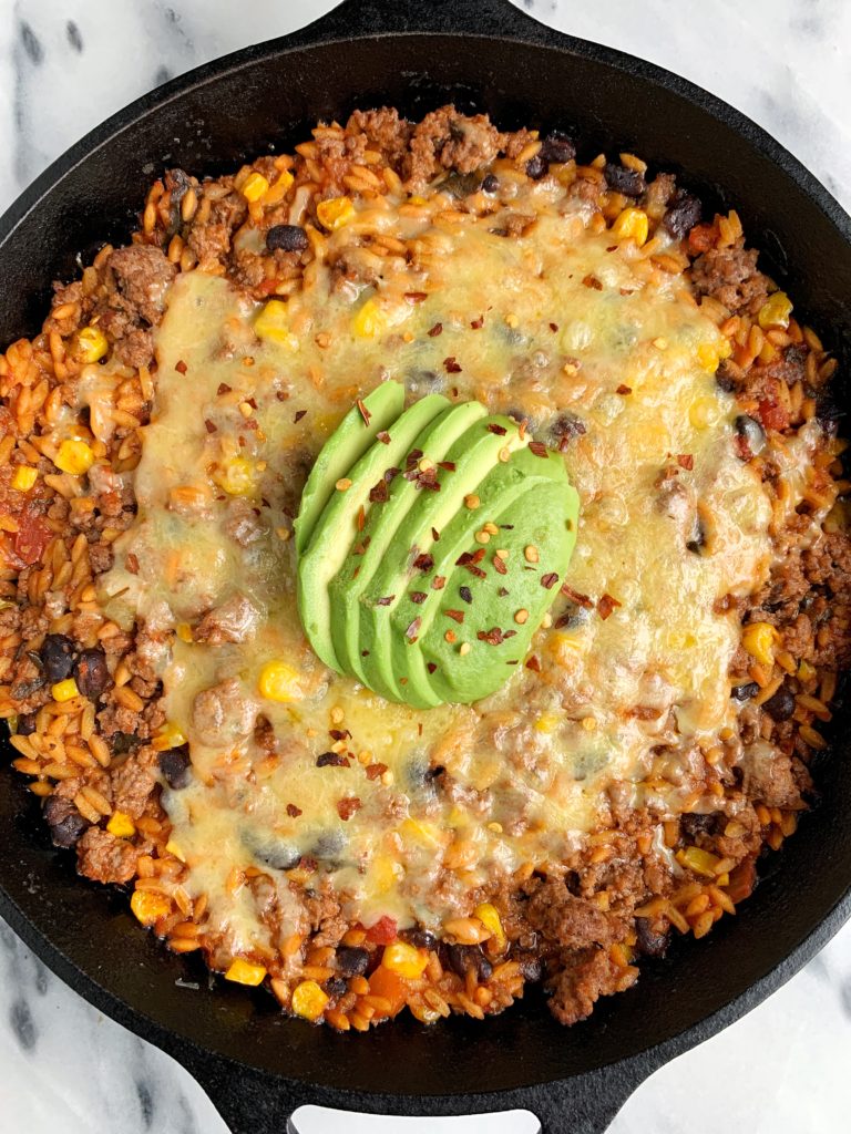 The Easiest Healthy Burrito Bake for an easy dinner ready in under 30 minutes. Made with all gluten-free ingredients and using pantry staples.
