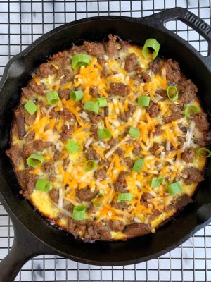 Gluten-free Breakfast Sausage and Egg Casserole - rachLmansfield