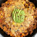 The Easiest Healthy Burrito Bake for an easy dinner ready in under 30 minutes. Made with all gluten-free ingredients and using pantry staples.