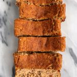The best vegan and gluten-free Snickerdoodle Bread that tastes like a giant snickerdoodle cookie and is made with all paleo and healthy ingredients.