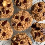 Chocolate Chip Oatmeal Muffin Tops made with all gluten-free and vegan ingredients. An easy and healthy muffin recipe to enjoy for breakfast or a sweet snack!