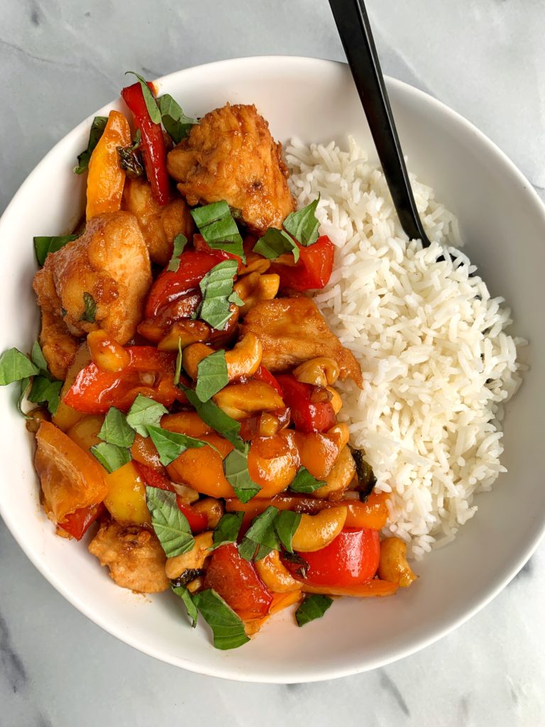 thai chicken bowls