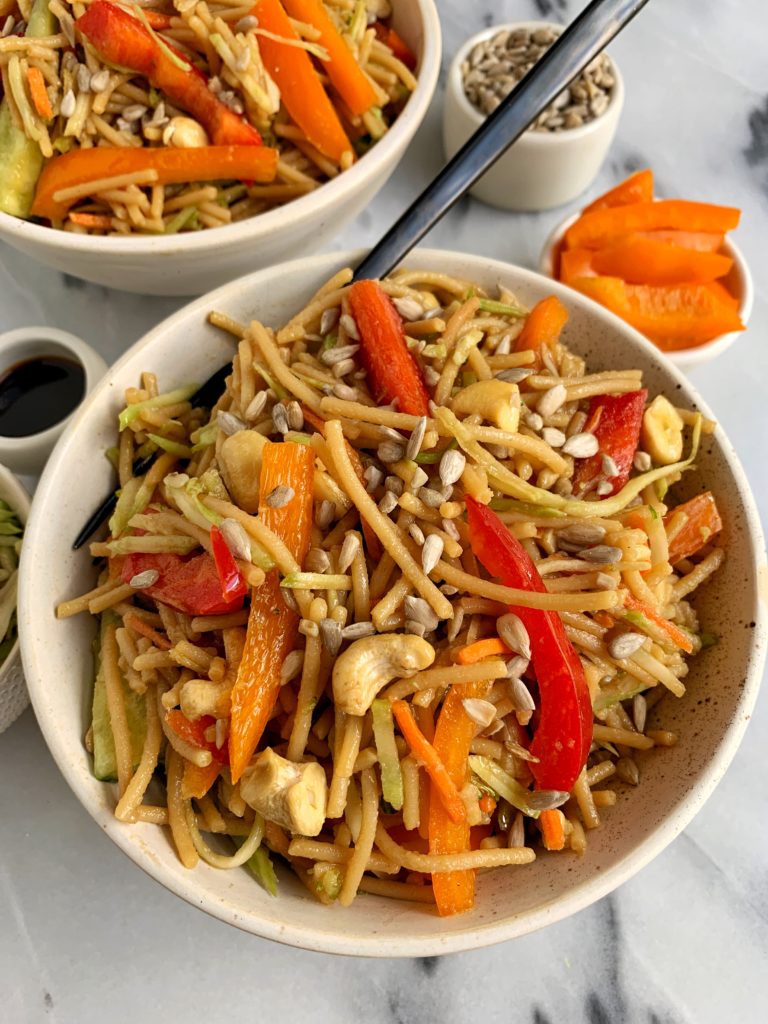 the best healthy lo mein