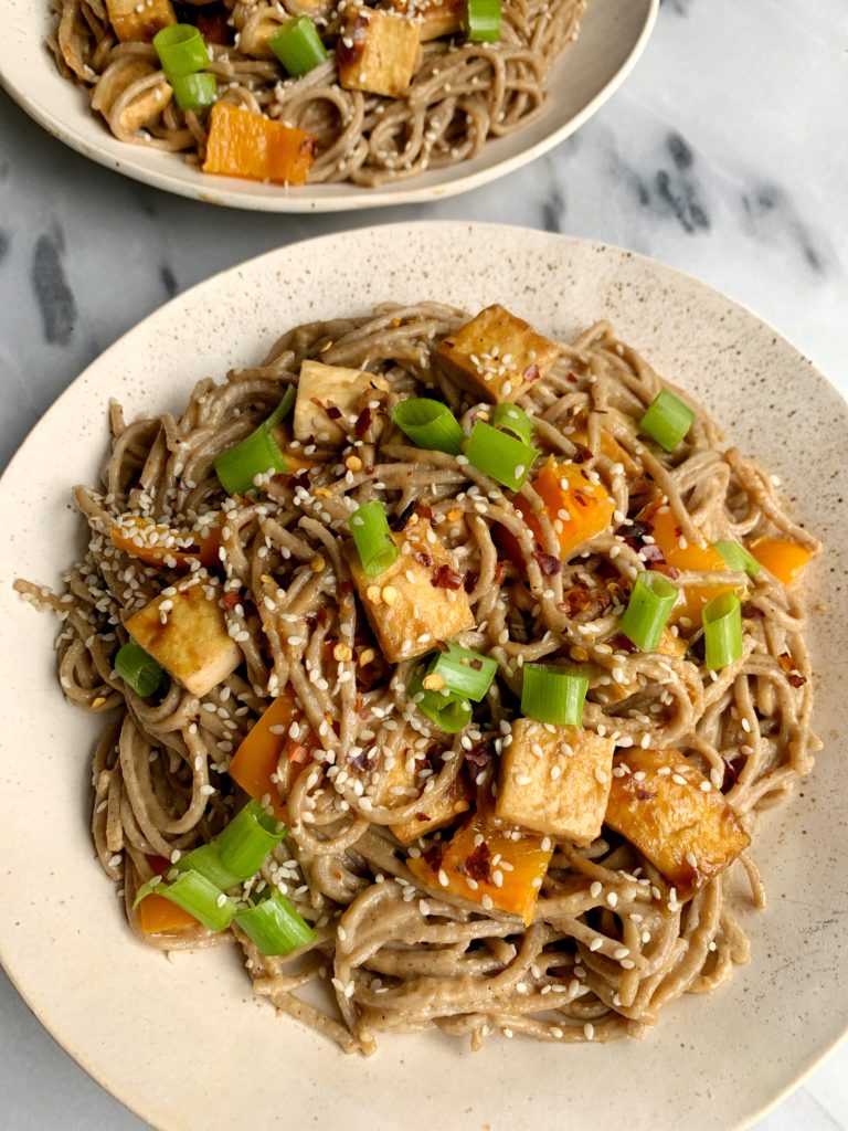 crispy tofu noodles