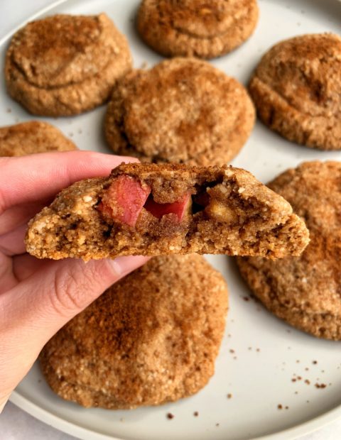 Gluten-free Apple Pie Stuffed Snickerdoodle Cookies