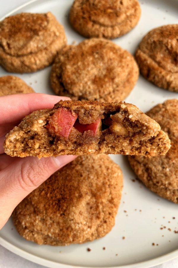 Gluten-free Apple Pie Stuffed Snickerdoodle Cookies