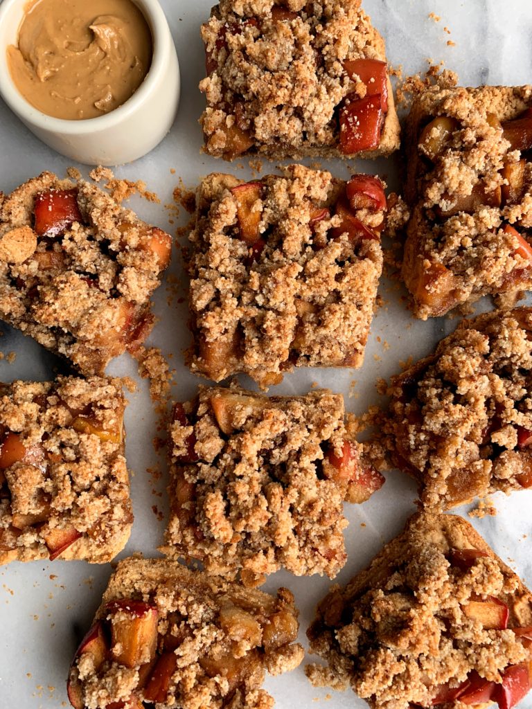 healthy apple pie bars