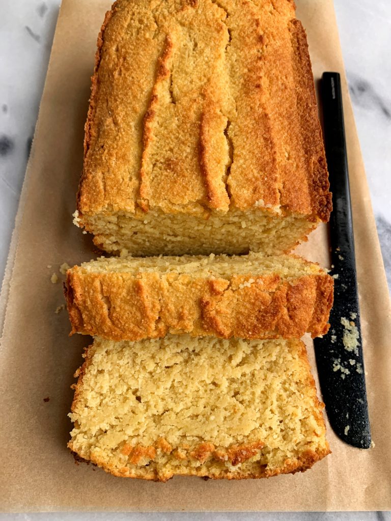 The Best Ever Paleo Pound Cake made with all gluten-free and dairy-free ingredients. Such a delicious cakey fluffy pound cake made with healthier and sweetened with just some maple syrup - so yummy!