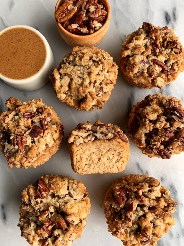 Paleo Apple Cinnamon Crumble Muffins made with all gluten-free and dairy-free ingredients. No added sugars in the muffins and they are such a delicious and perfectly moist (yes I said it) fall-ish muffin recipe!