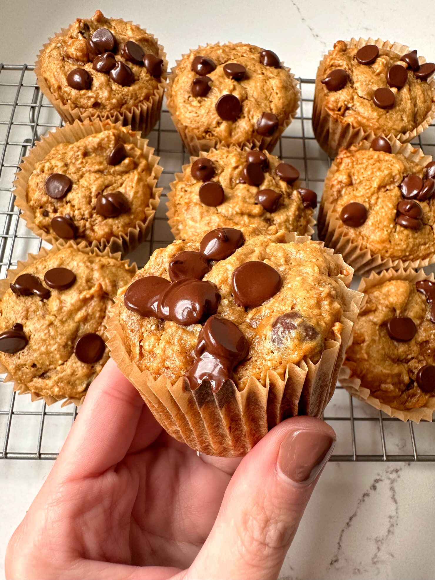 EASY Peanut Butter Banana Muffins rachLmansfield