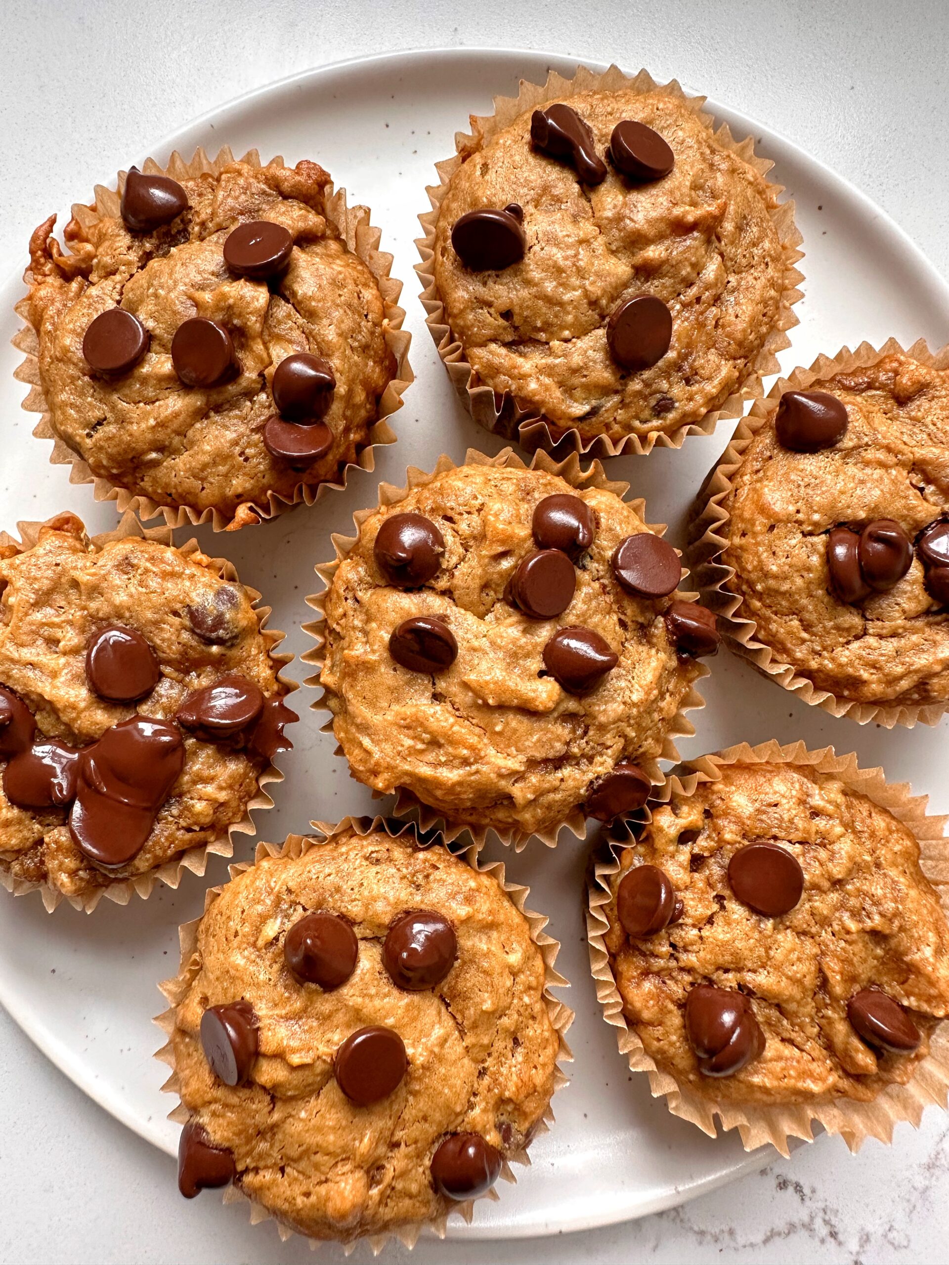 EASY Peanut Butter Banana Muffins - rachLmansfield