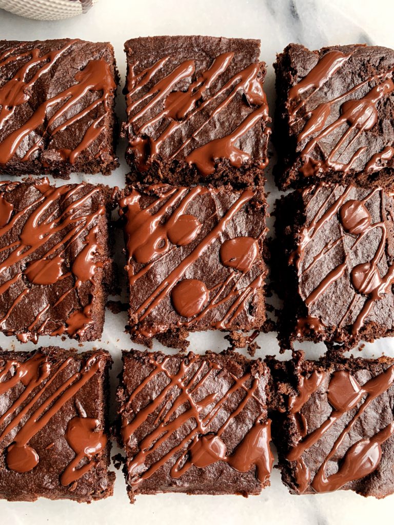 The Best Ever Flourless Paleo Pumpkin Brownies made with all gluten-free and dairy-free ingredients, no refined sugars and these healthier brownies are the ultimate fall dessert everyone will love.