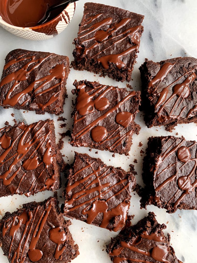 The Best Ever Flourless Paleo Pumpkin Brownies made with all gluten-free and dairy-free ingredients, no refined sugars and these healthier brownies are the ultimate fall dessert everyone will love.