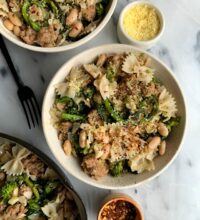 Delicious Gluten-free Broccoli Rabe + Sausage Pasta