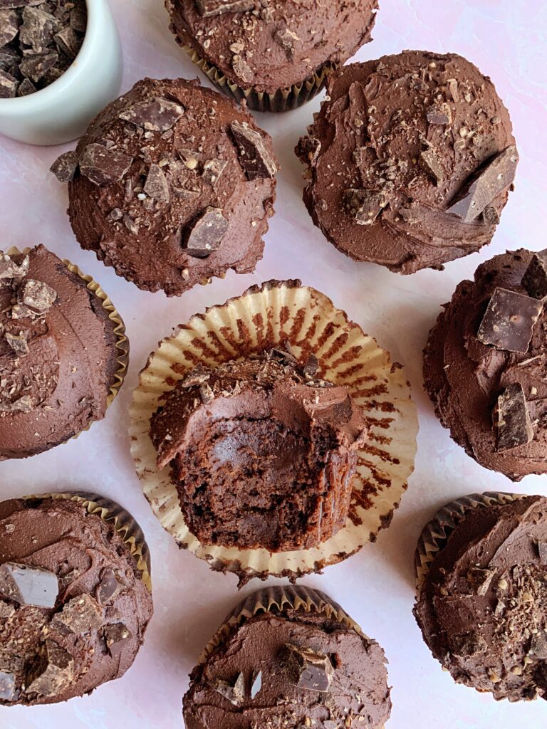 Damn Good Paleo Chocolate Cupcakes Recipe made with all gluten-free and dairy-free ingredients. Better than the boxed mix and ready in just 20 minutes!