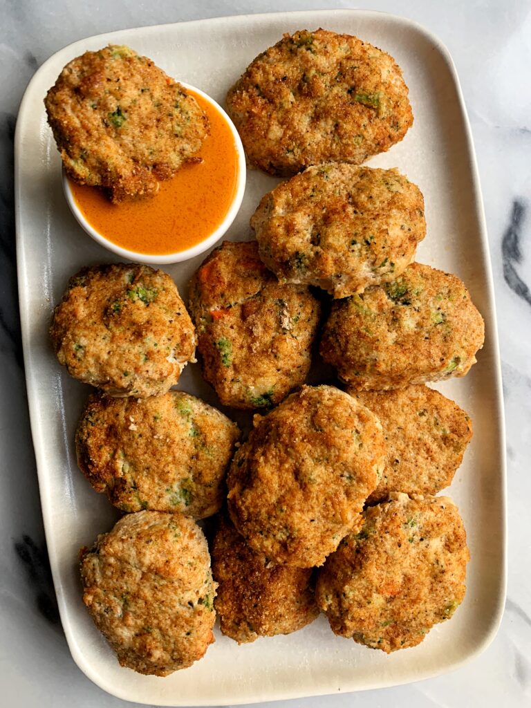 These Paleo Veggie Chicken Nuggets are the ultimate recipe to make! They are absolutely delicious, so easy to make in the oven and they are 100% kid approved over here.