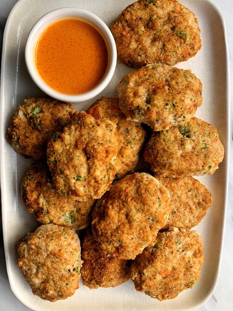 These Paleo Veggie Chicken Nuggets are the ultimate recipe to make! They are absolutely delicious, so easy to make in the oven and they are 100% kid approved over here.