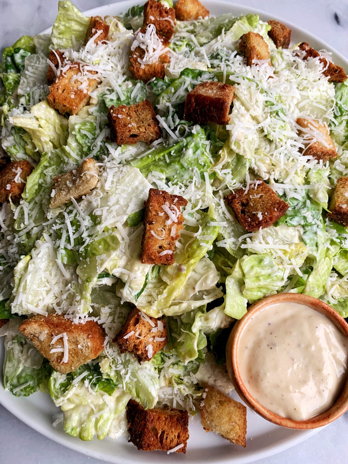 The Best Healthy Classic Caesar Salad - rachLmansfield