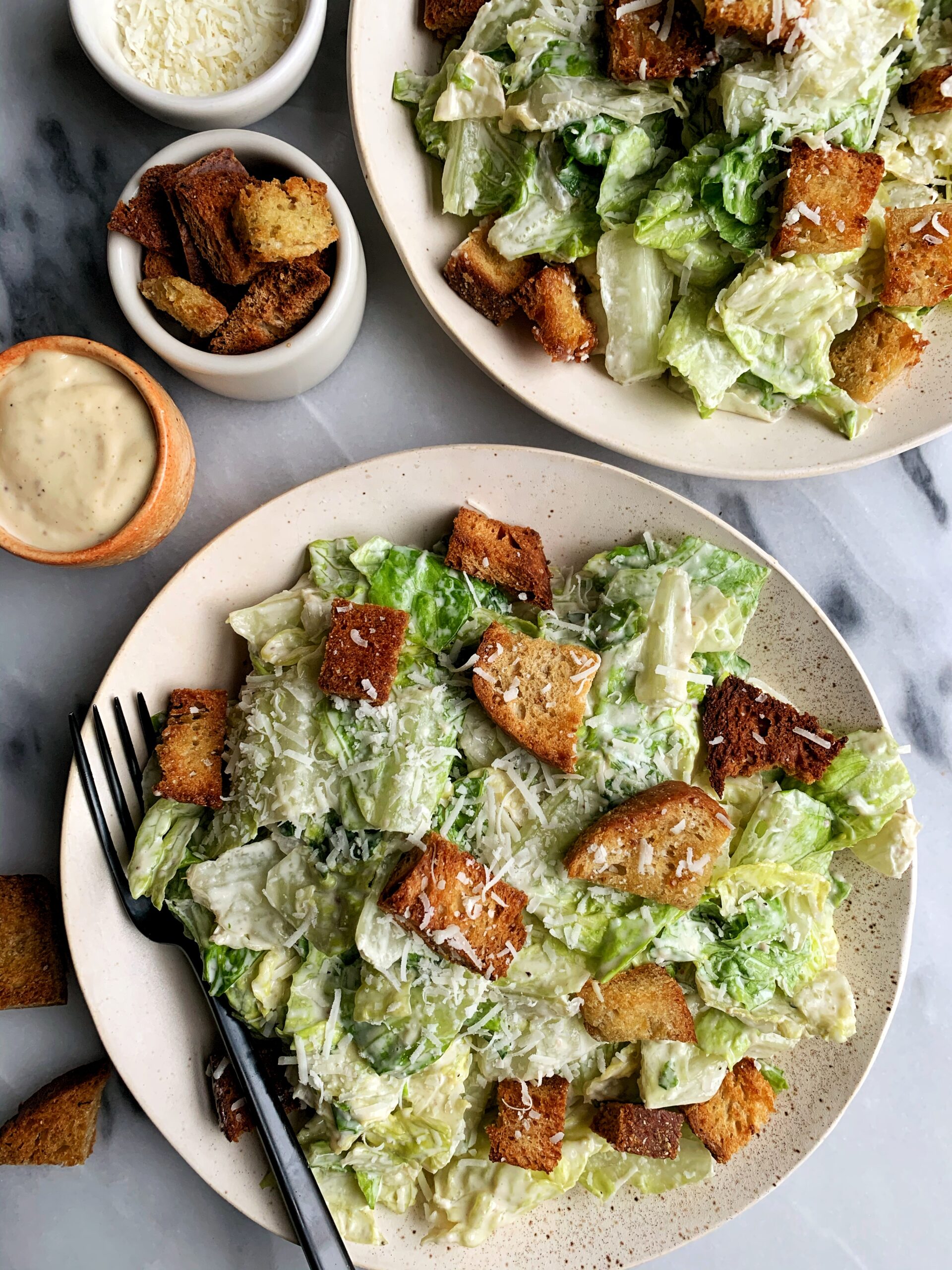 The Best Classic Caesar Salad Recipe - Just a Little Bit of Bacon