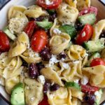 10-minute Greek Tortellini Salad made with gluten-free ingredients for an easy and quick meal or side dish to whip up.