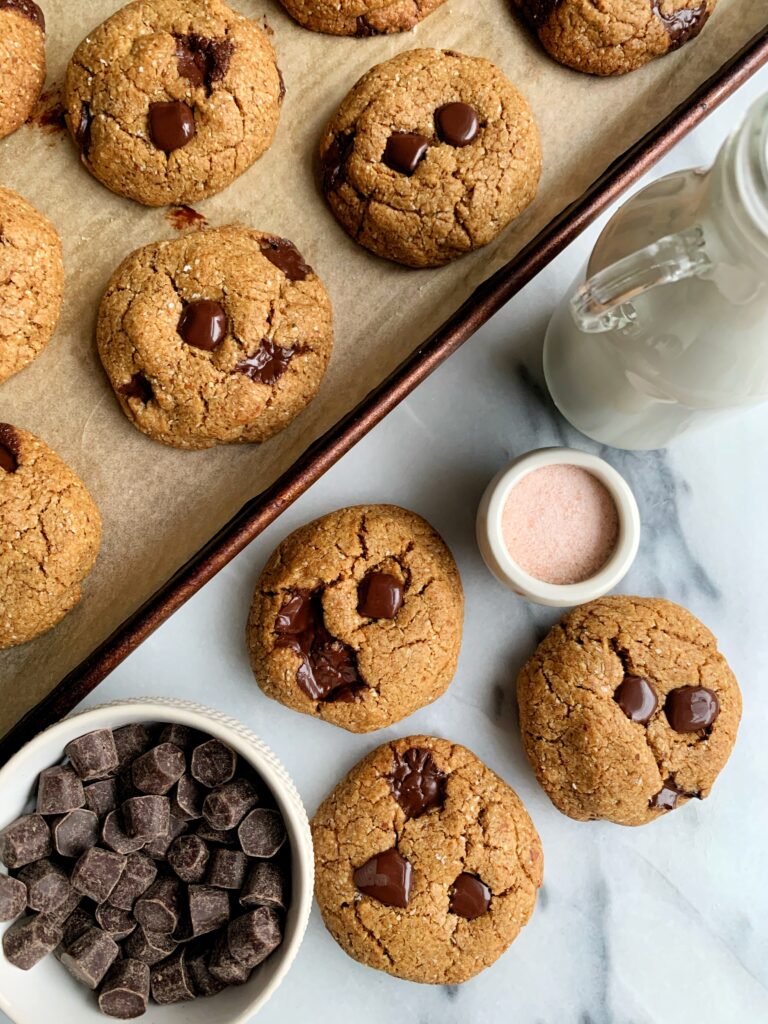 INSANE Gluten-free Brown Butter Chocolate Chip Cookies that are truly life-changing. These cookies are the ultimate cookie recipe to make and the browned butter takes them to a whole new level.