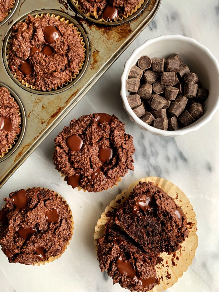 Delicious Paleo Double Chocolate Chip Muffins