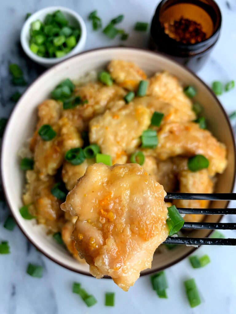 Better Than Take Out Healthy Orange Chicken made with all paleo, gluten-free and whole30-friendly ingredients