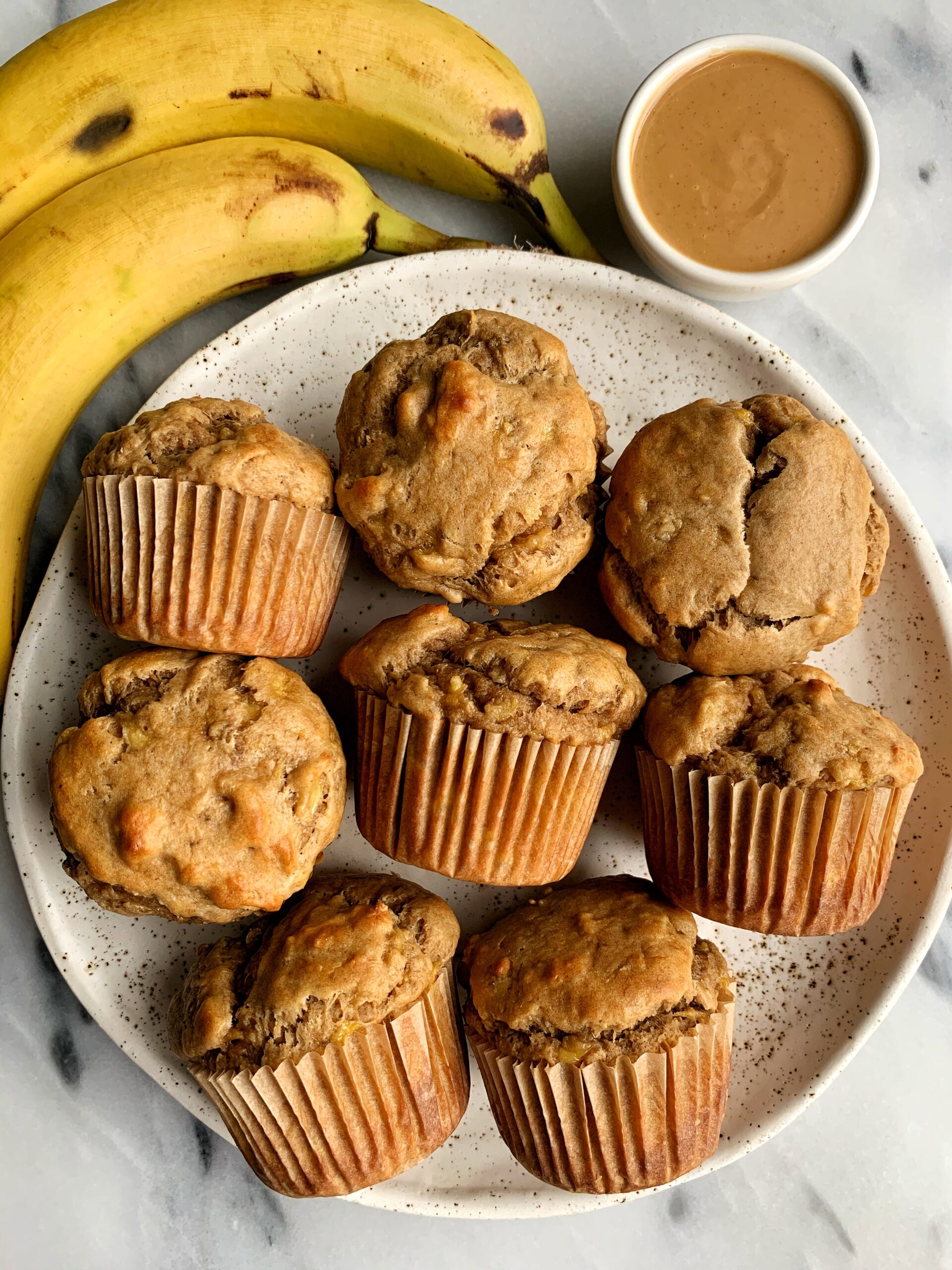 Healthy Peanut Butter Banana Muffins (gluten-free) - rachLmansfield
