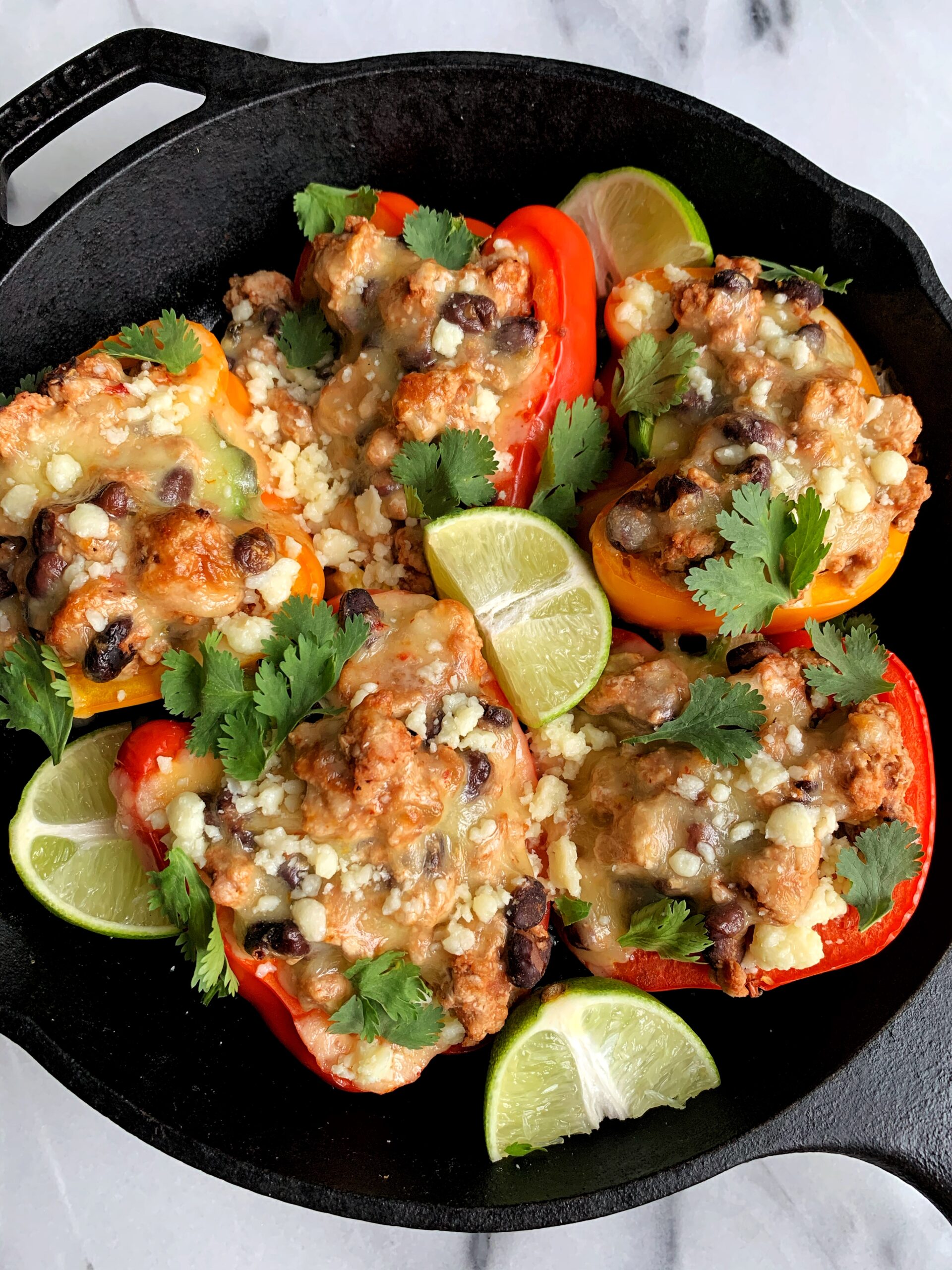 Easy and Healthy Taco Stuffed Peppers!