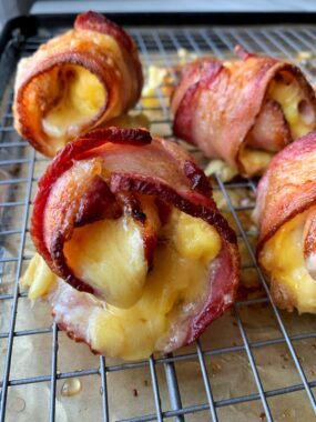 Bacon, Egg + Cheese Roll Ups made with only 3 ingredients. These are such a delicious and easy breakfast or brunch recipe to serve.