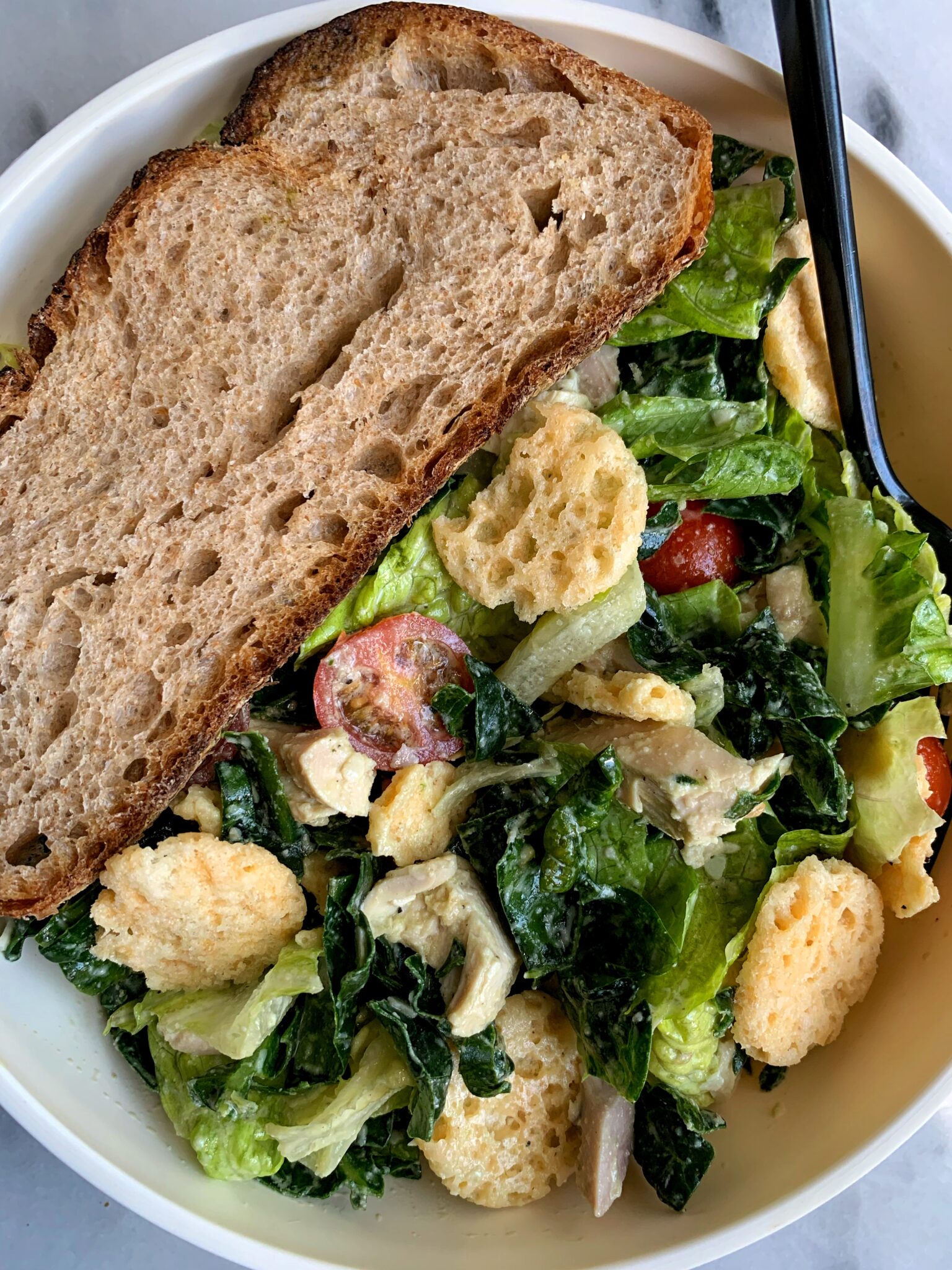 Copycat Sweetgreen Kale Caesar Salad rachLmansfield