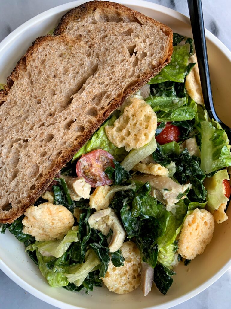 does sweetgreen caesar dressing have dairy