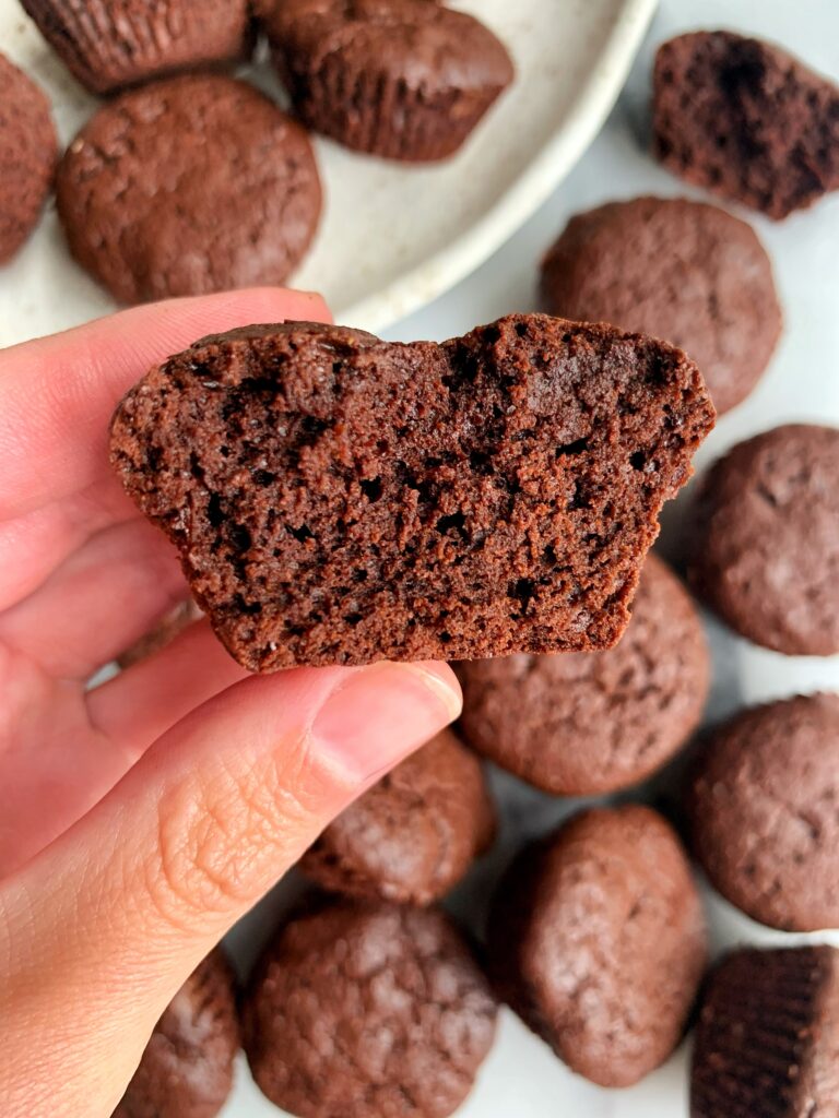 Homemade copycat Little Bites BROWNIES everybody! These are a healthier twist on the childhood staple and they're gluten-free and nut-free and so easy to make.