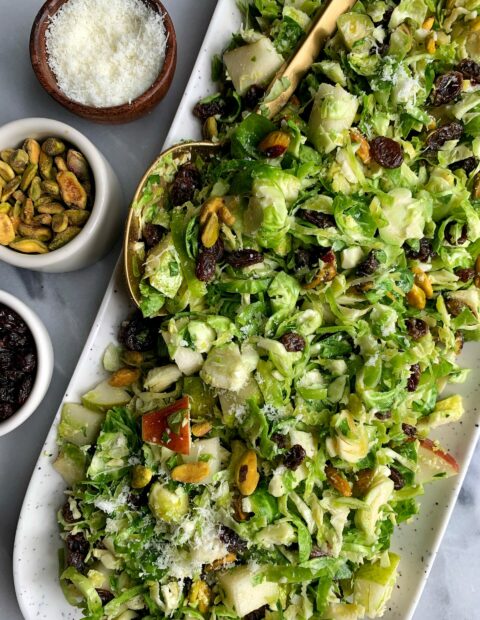 Crowd Pleaser Brussels Sprout Slaw!