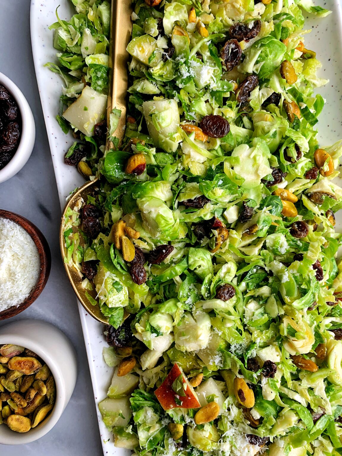 Crowd Pleaser Brussels Sprout Slaw! - rachLmansfield